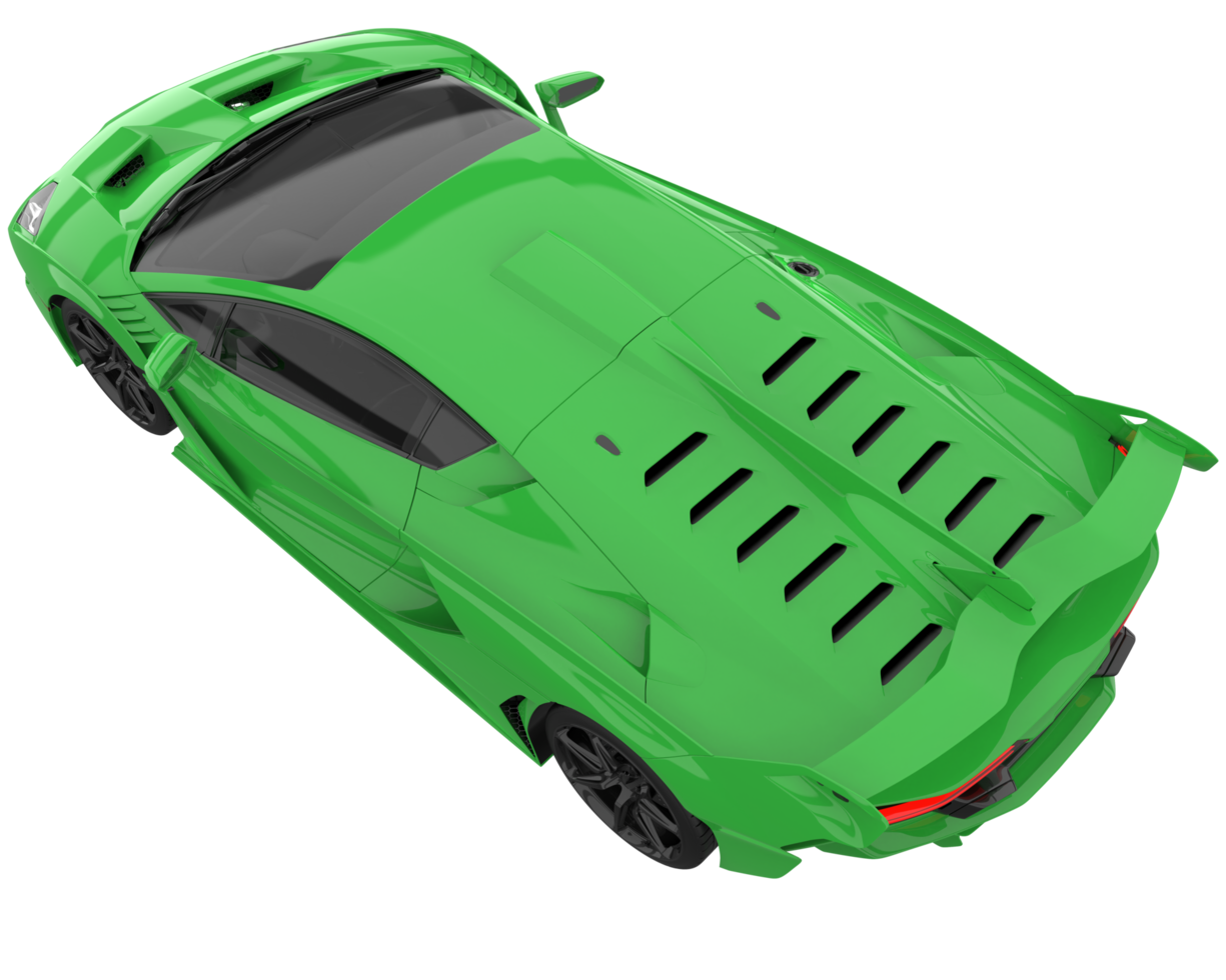 Sport car isolated on transparent background. 3d rendering - illustration png