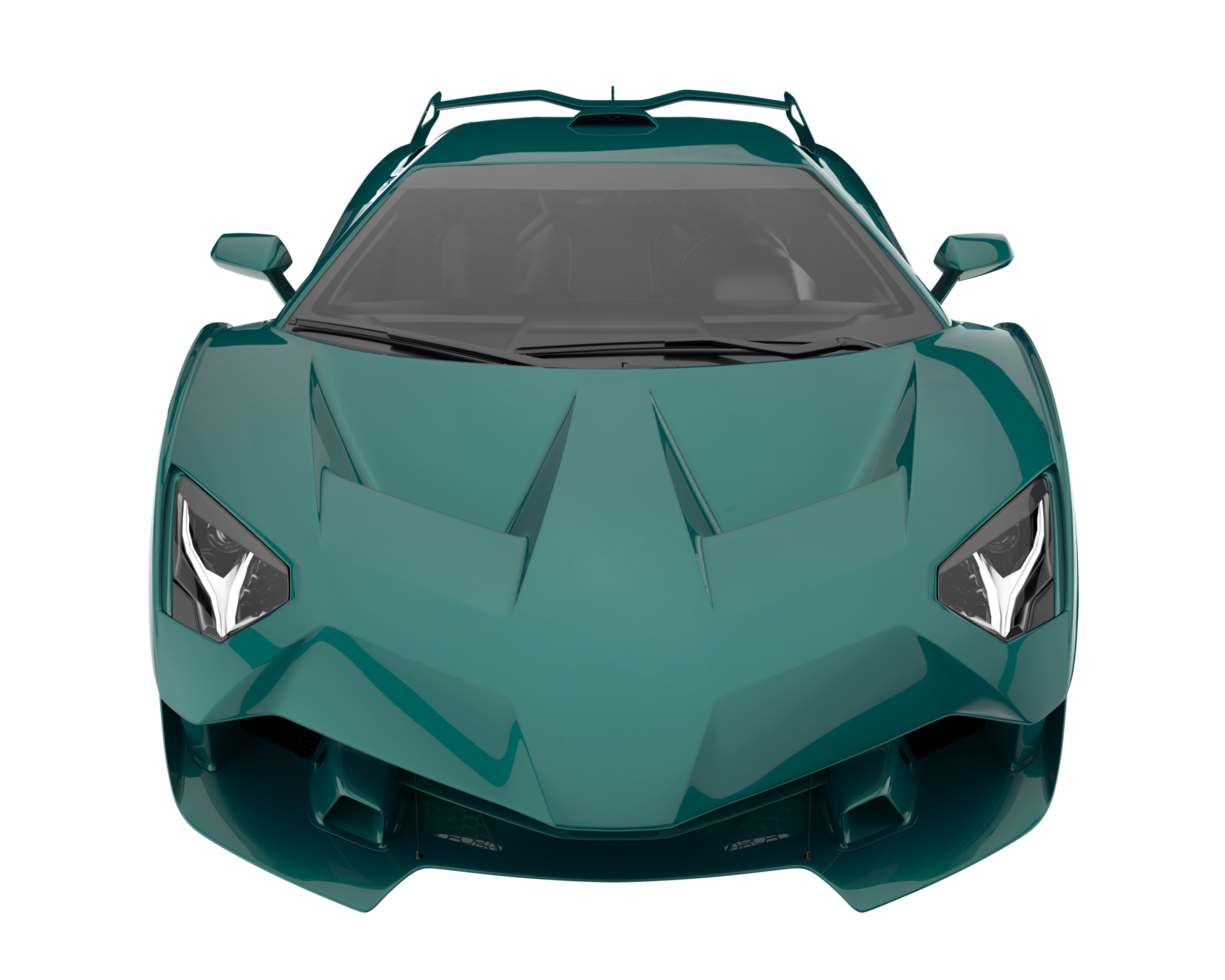 Sport car isolated on transparent background. 3d rendering - illustration png