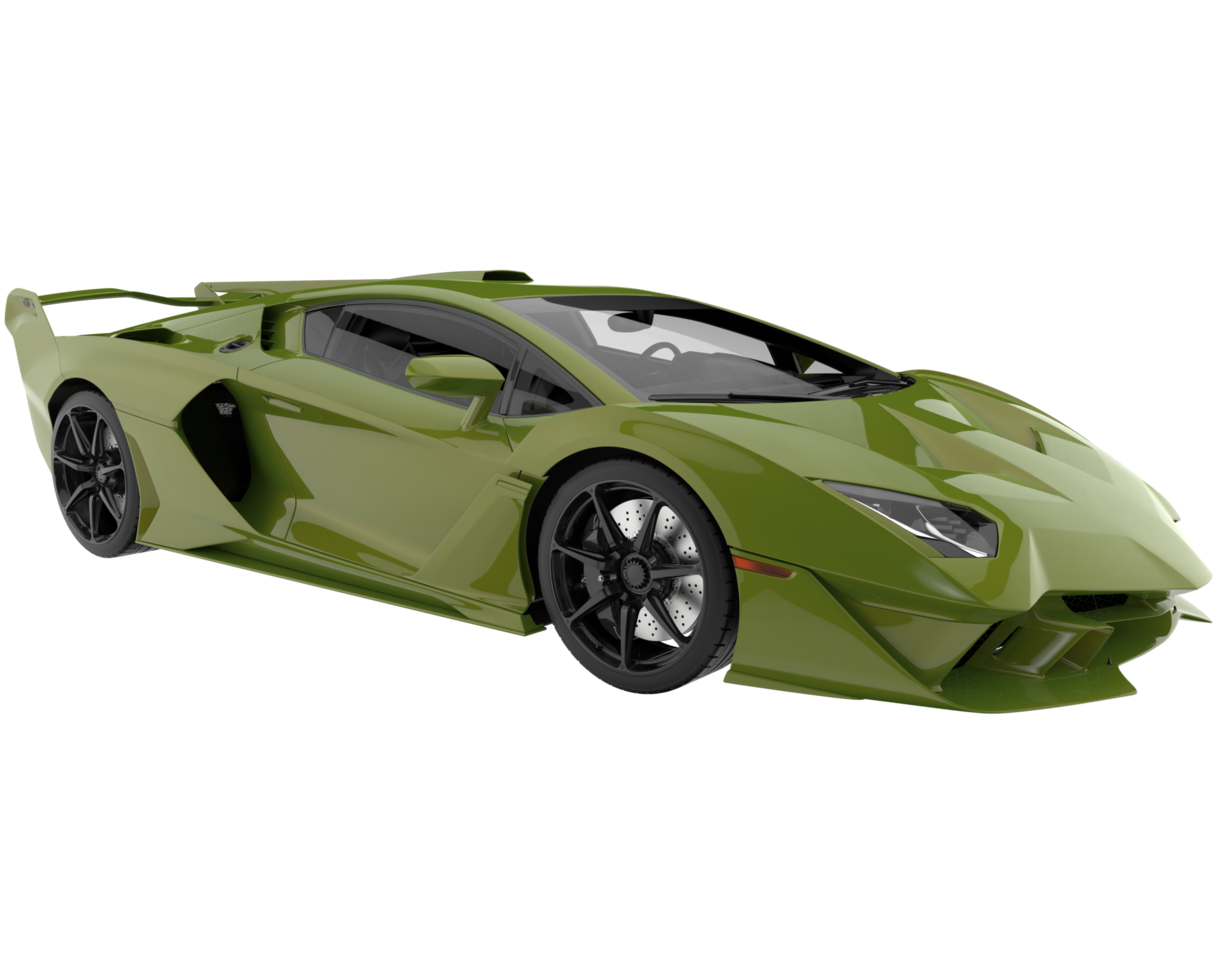 Sport car isolated on transparent background. 3d rendering - illustration png