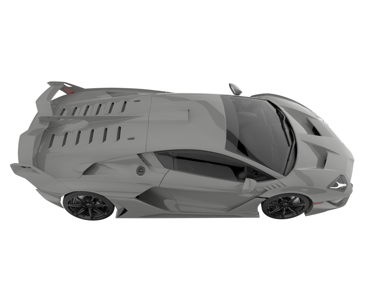 voiture de sport isolée sur fond transparent. rendu 3d - illustration png