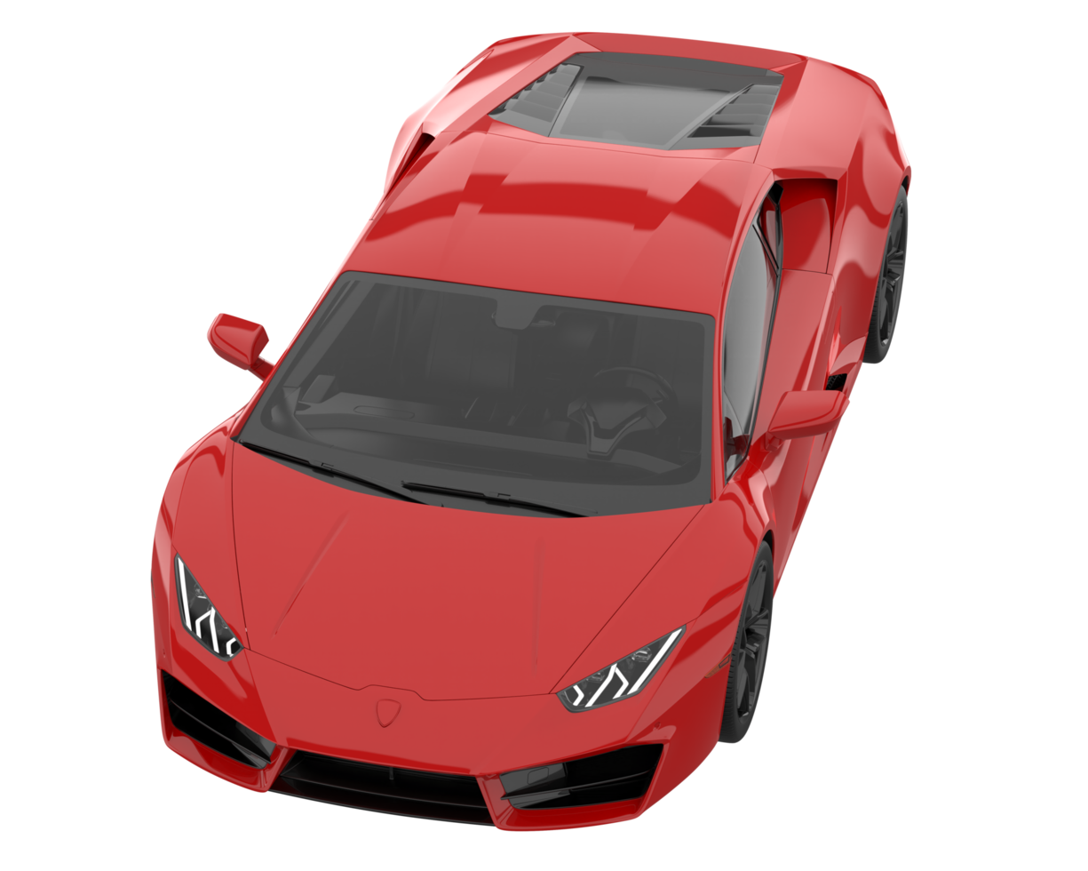 Sport car isolated on transparent background. 3d rendering - illustration png