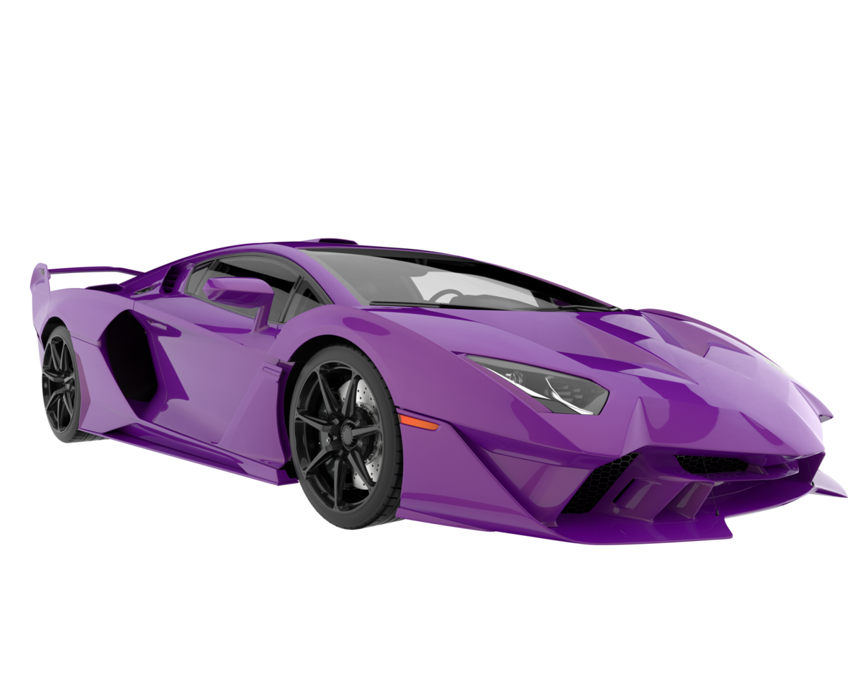 Sport car isolated on transparent background. 3d rendering - illustration png