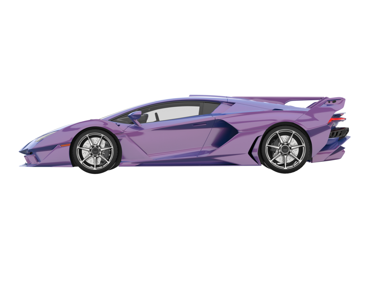 Sport car isolated on transparent background. 3d rendering - illustration png