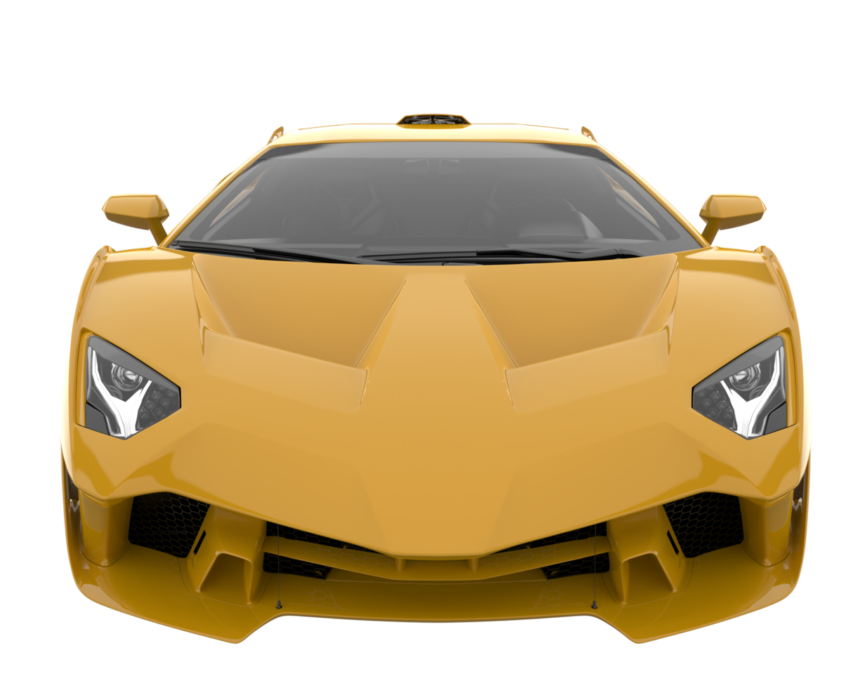 Sport car isolated on transparent background. 3d rendering - illustration png