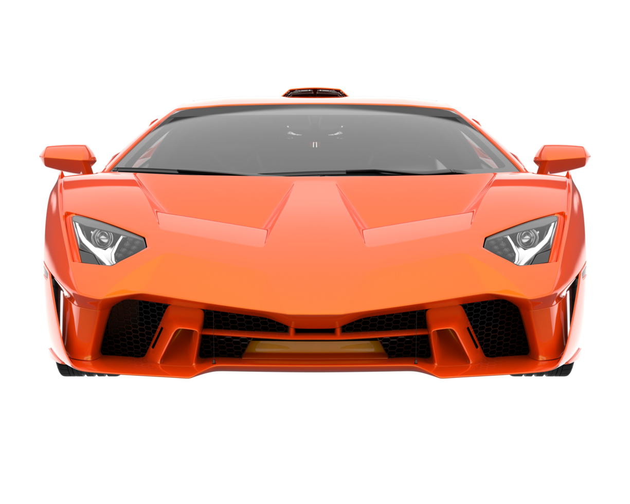 Sport car isolated on transparent background. 3d rendering - illustration png