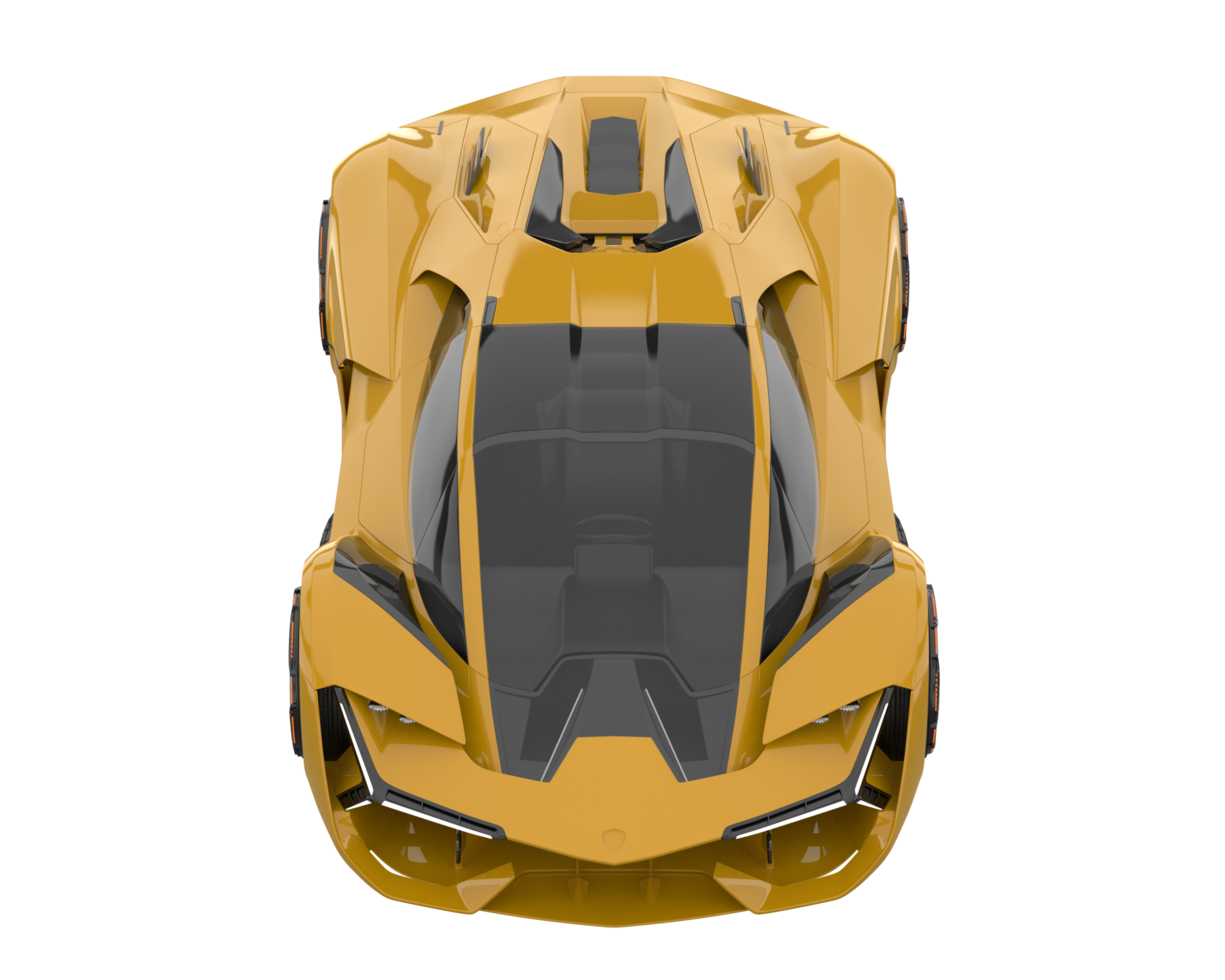 Sport car isolated on transparent background. 3d rendering - illustration png