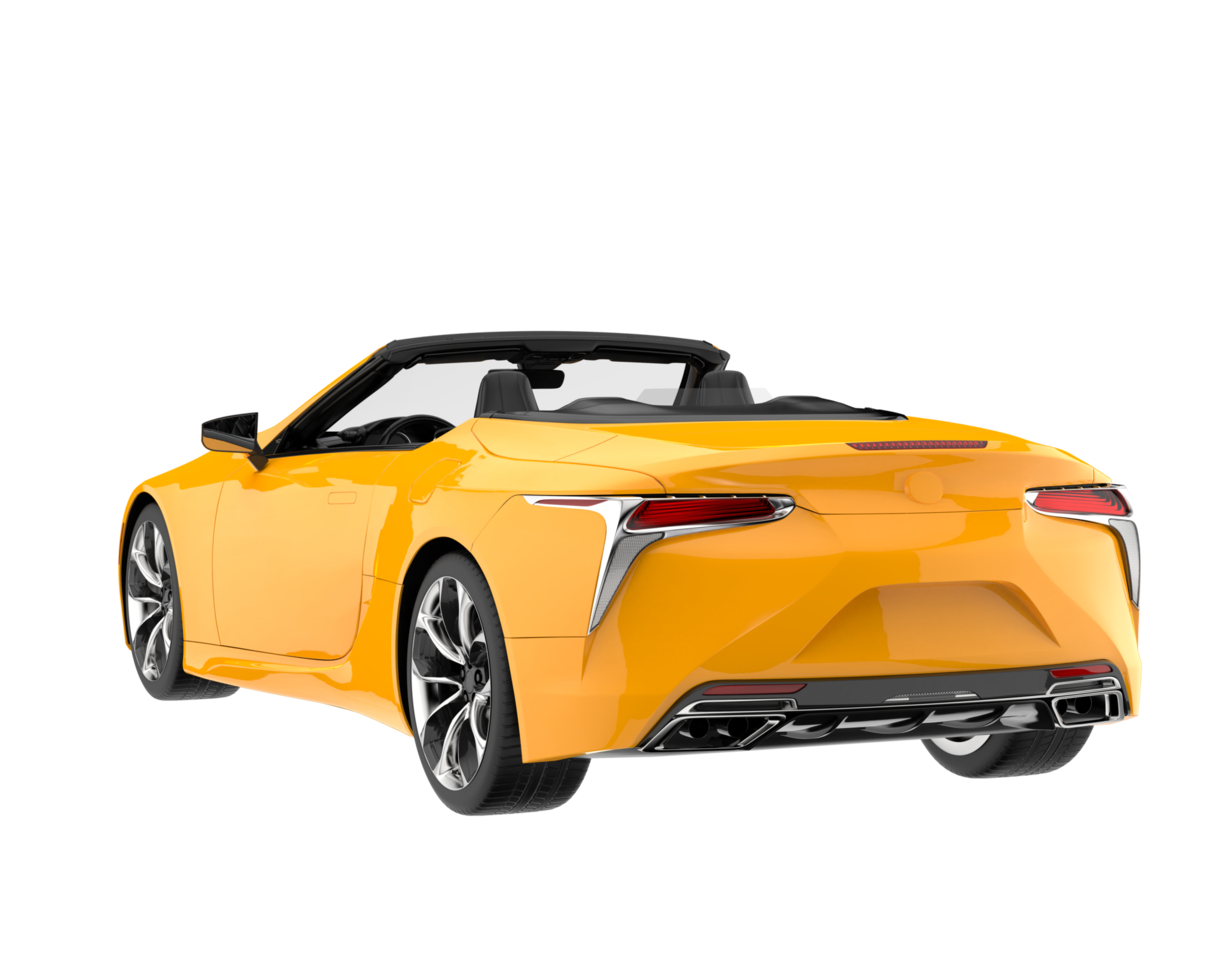 Sport car isolated on transparent background. 3d rendering - illustration png