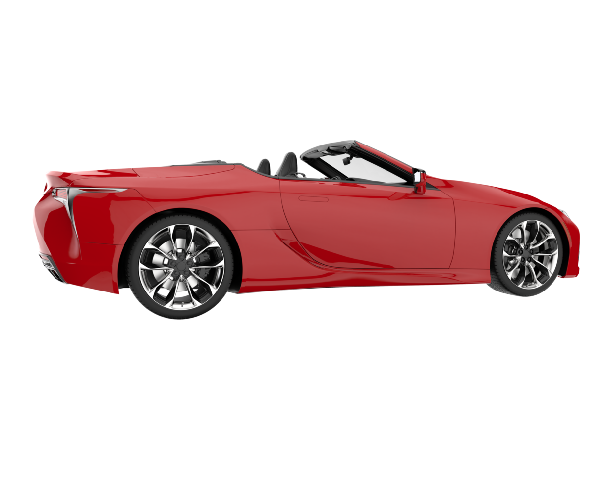 Sport car isolated on transparent background. 3d rendering - illustration png