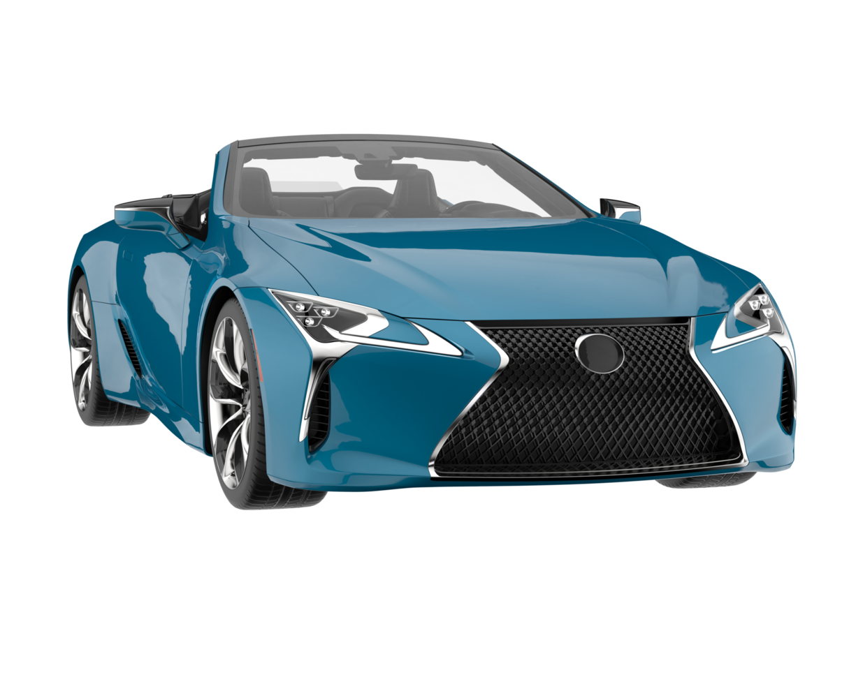 voiture de sport isolée sur fond transparent. rendu 3d - illustration png