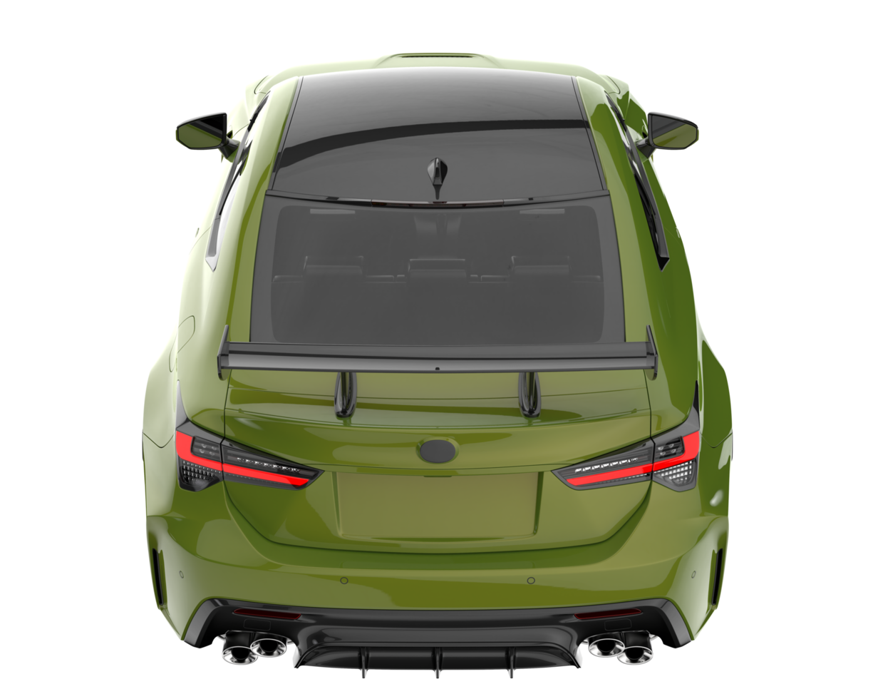 Sport car isolated on transparent background. 3d rendering - illustration png