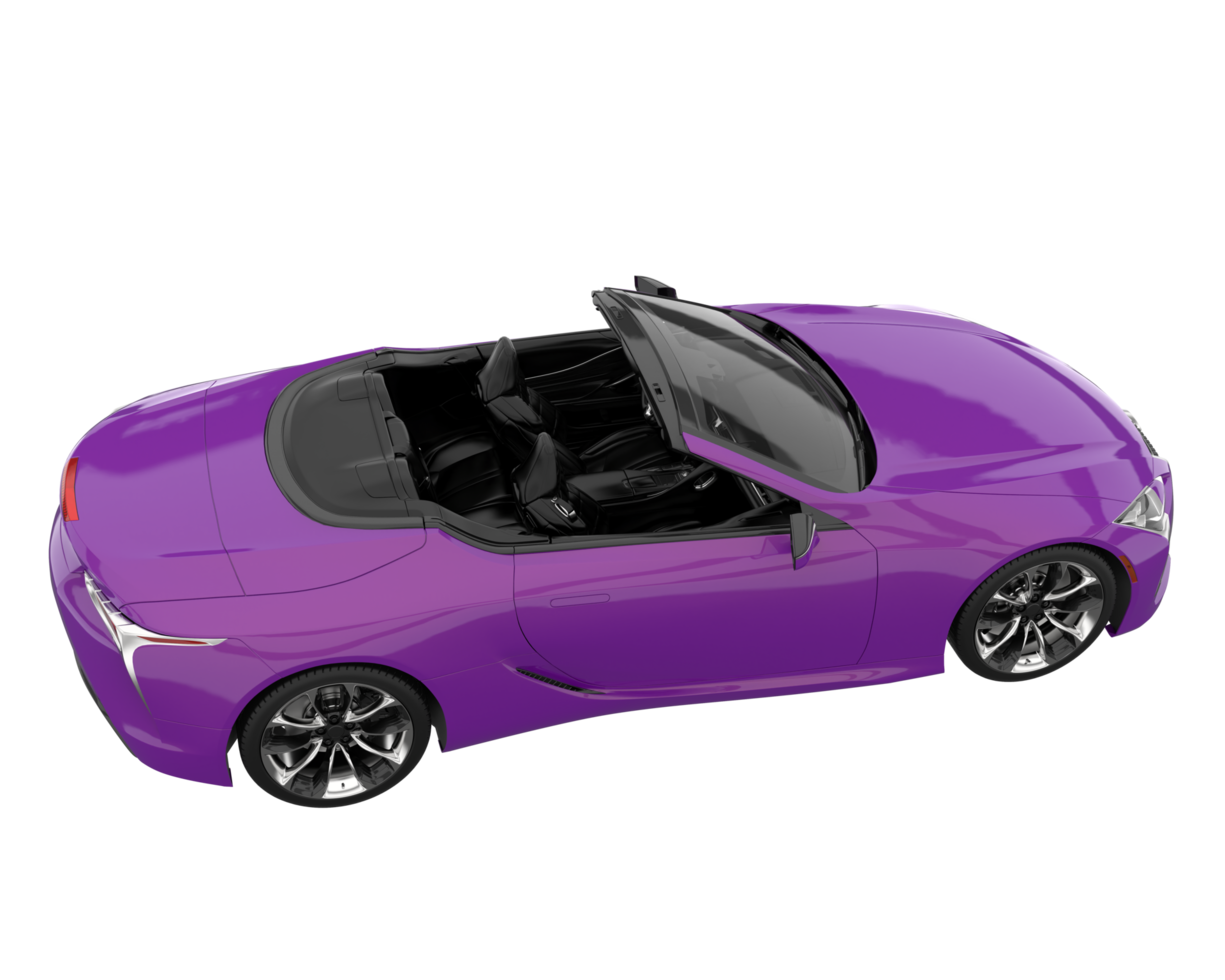 Sport car isolated on transparent background. 3d rendering - illustration png