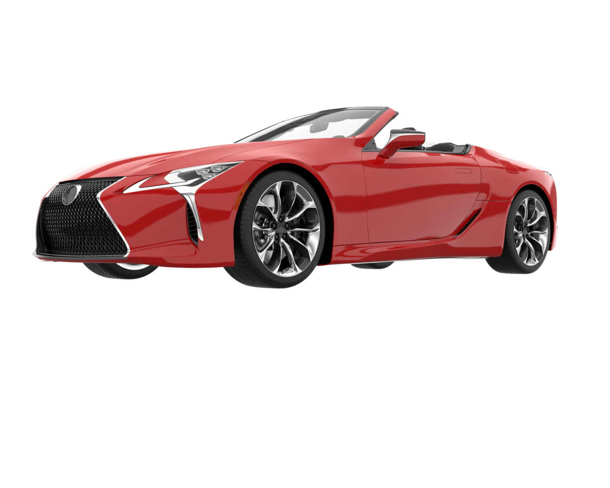 Sport car isolated on transparent background. 3d rendering - illustration png