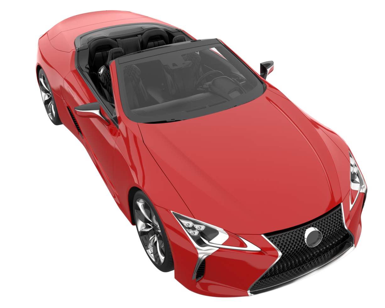 Sport car isolated on transparent background. 3d rendering - illustration png