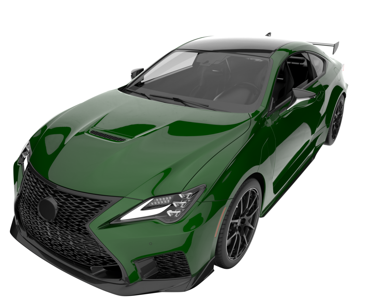 Sport car isolated on transparent background. 3d rendering - illustration png