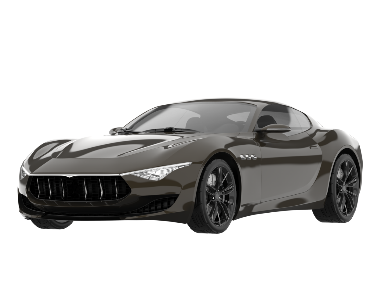 Sport car isolated on transparent background. 3d rendering - illustration png