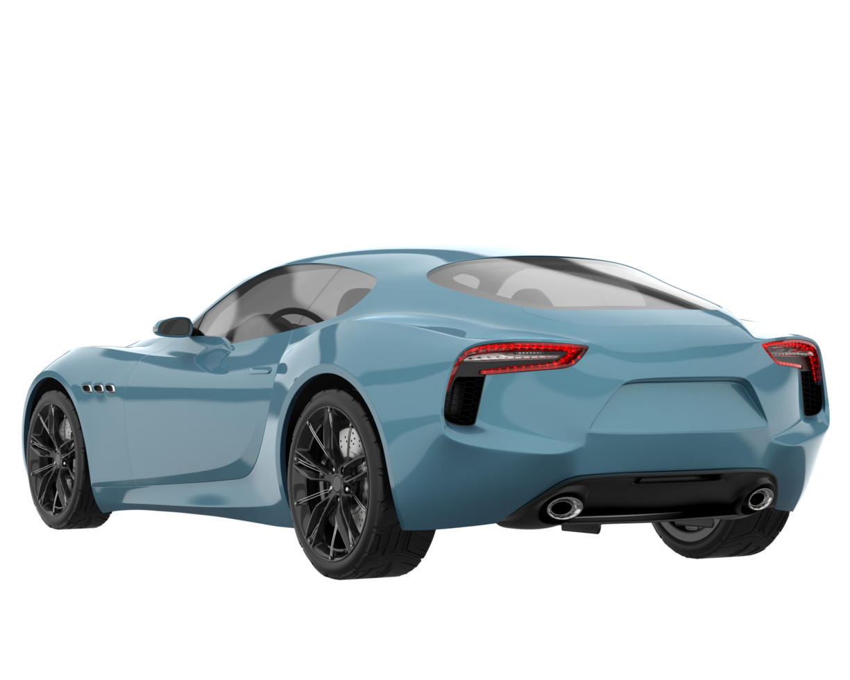 voiture de sport isolée sur fond transparent. rendu 3d - illustration png