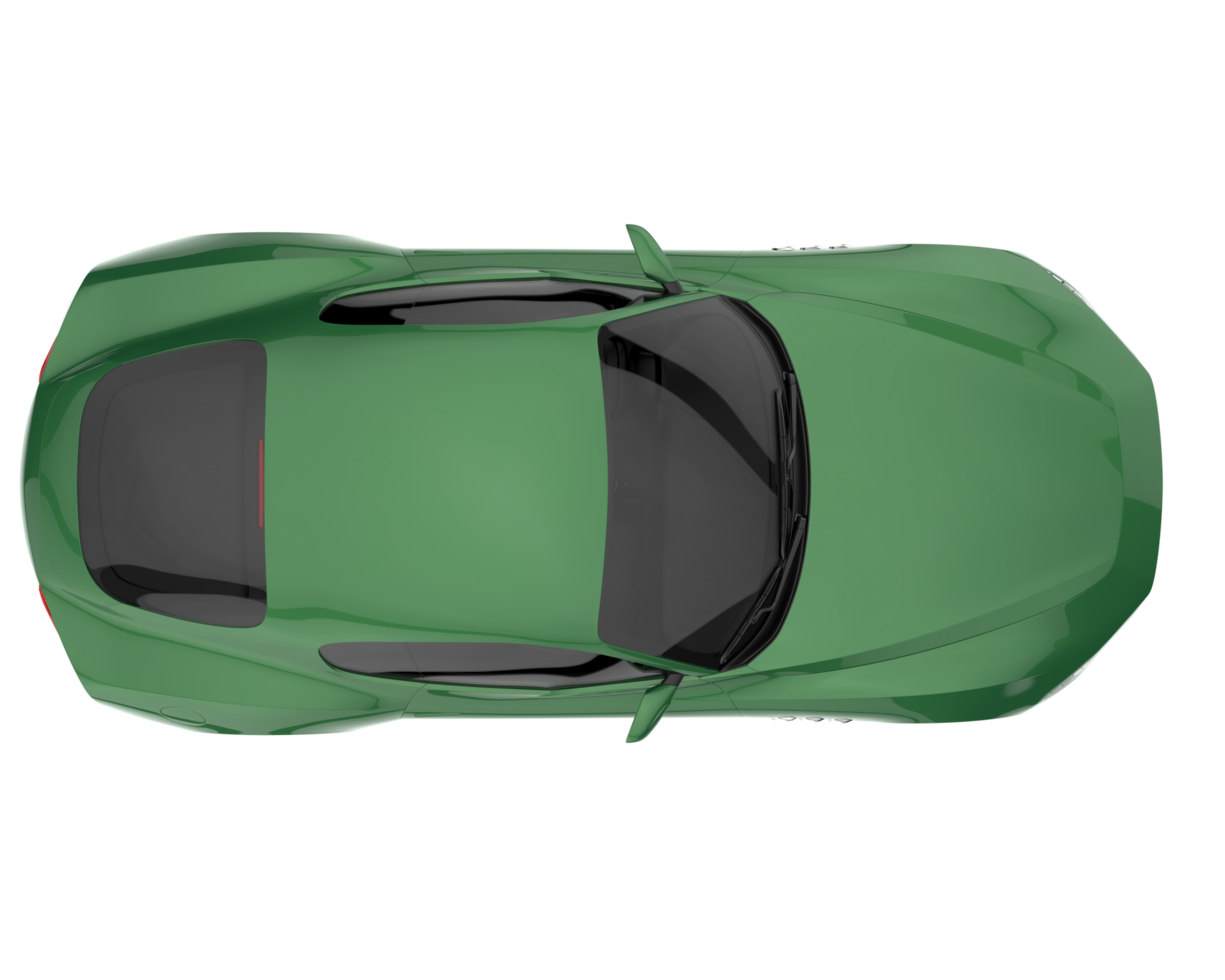 Sport car isolated on transparent background. 3d rendering - illustration png
