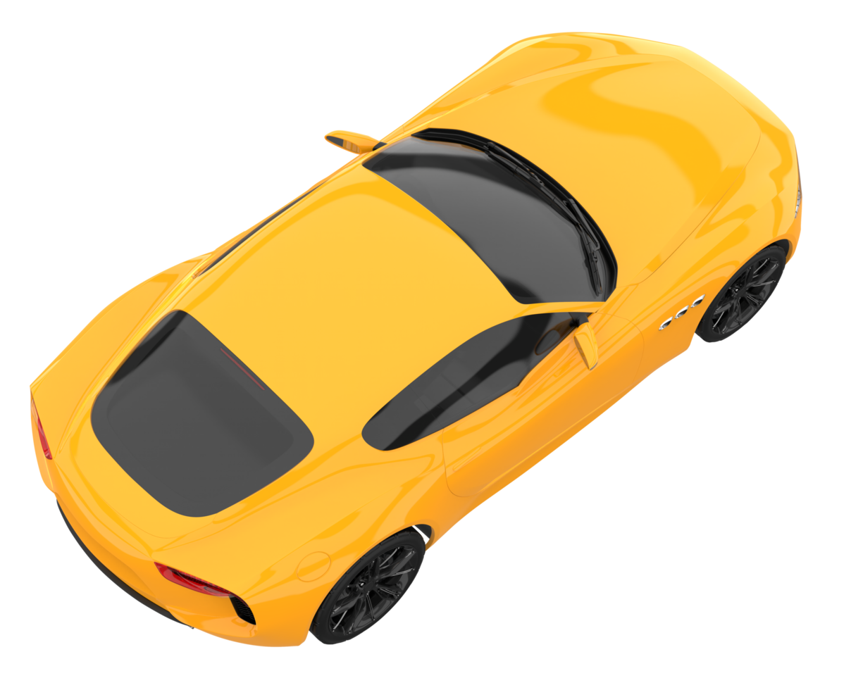 Sport car isolated on transparent background. 3d rendering - illustration png