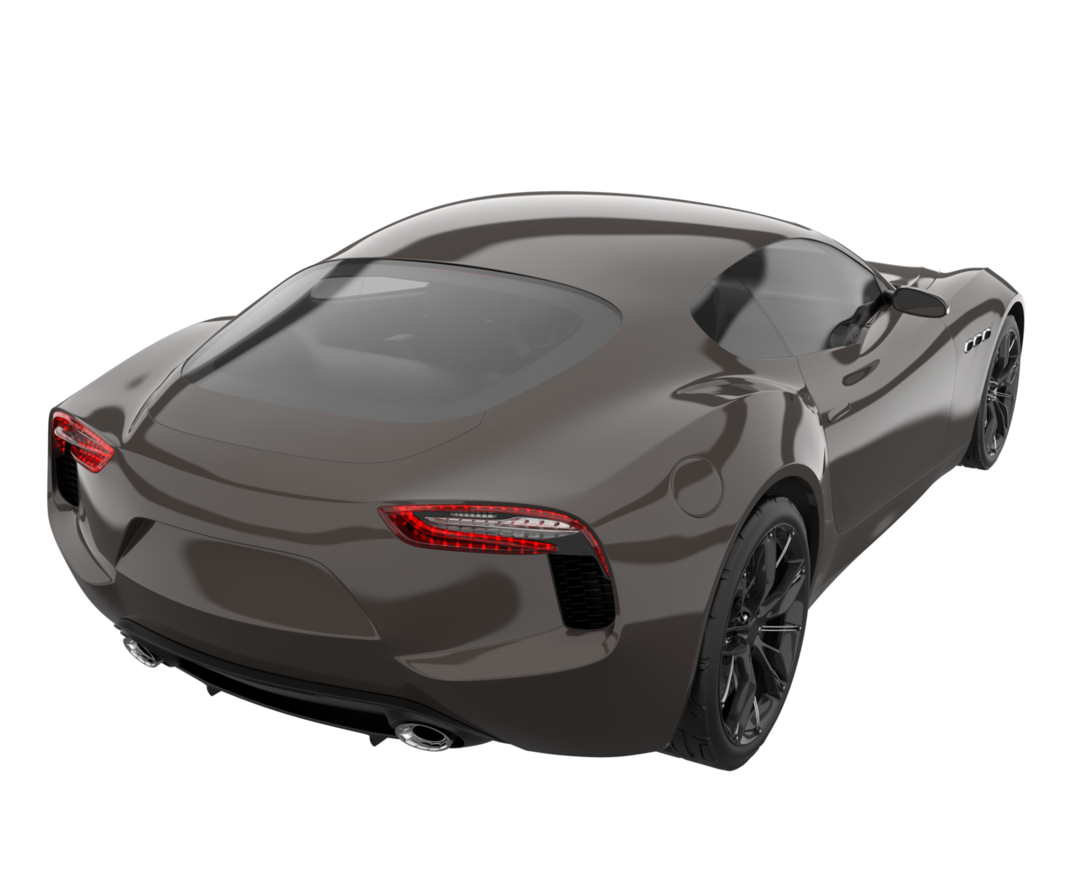 voiture de sport isolée sur fond transparent. rendu 3d - illustration png