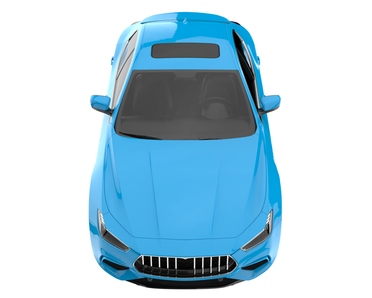 Sport car isolated on transparent background. 3d rendering - illustration png
