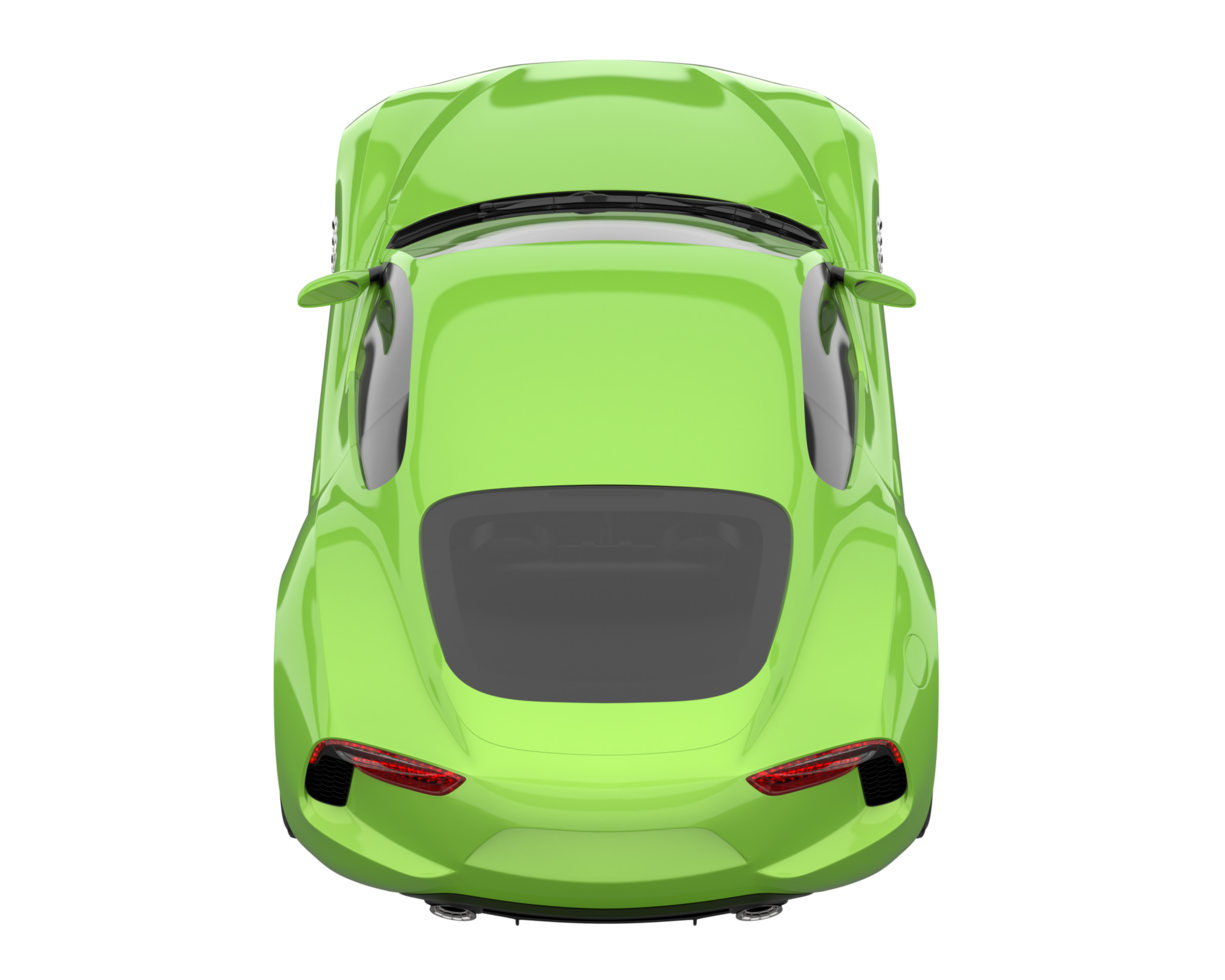 Sport car isolated on transparent background. 3d rendering - illustration png