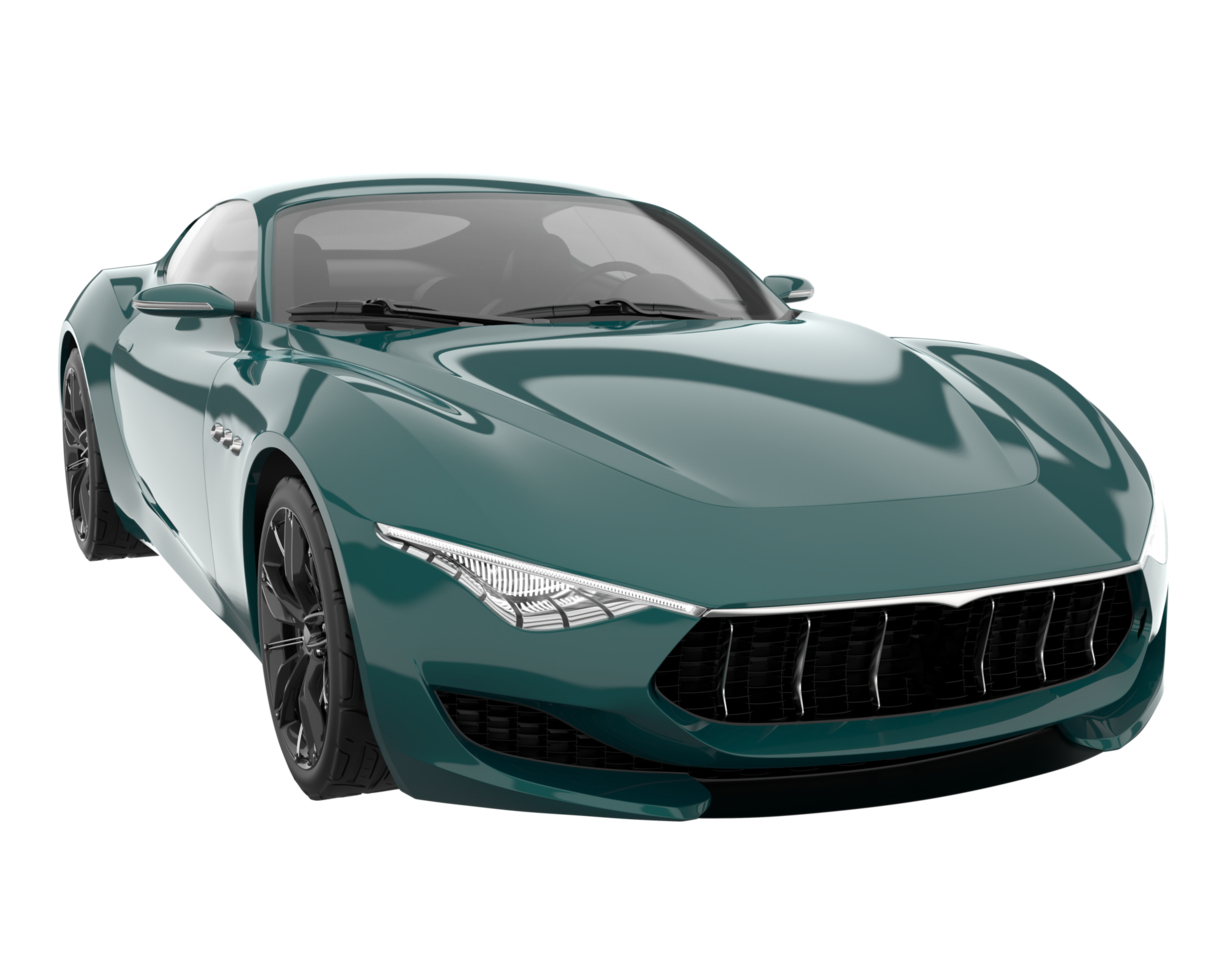 Sport car isolated on transparent background. 3d rendering - illustration png