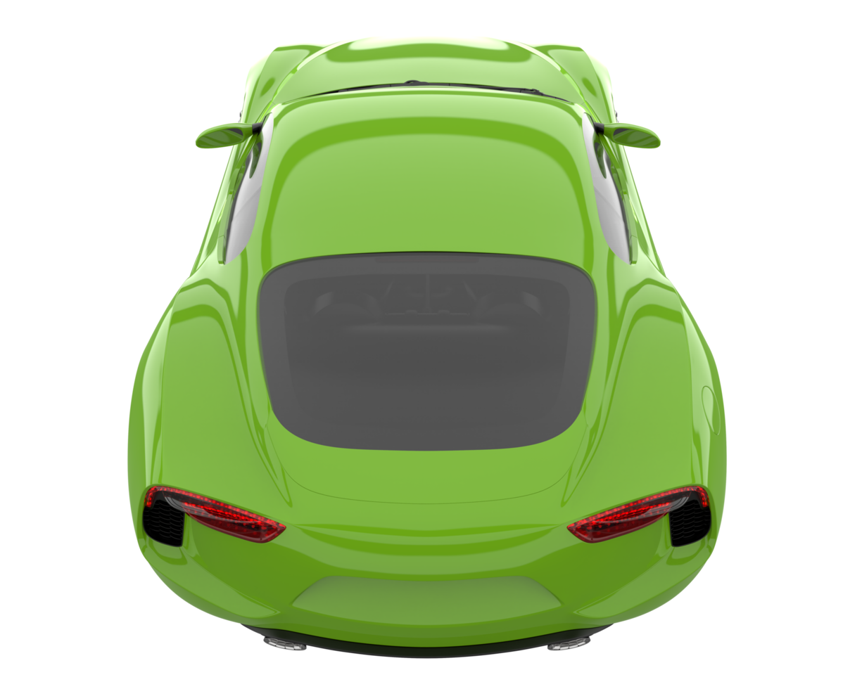 Sport car isolated on transparent background. 3d rendering - illustration png