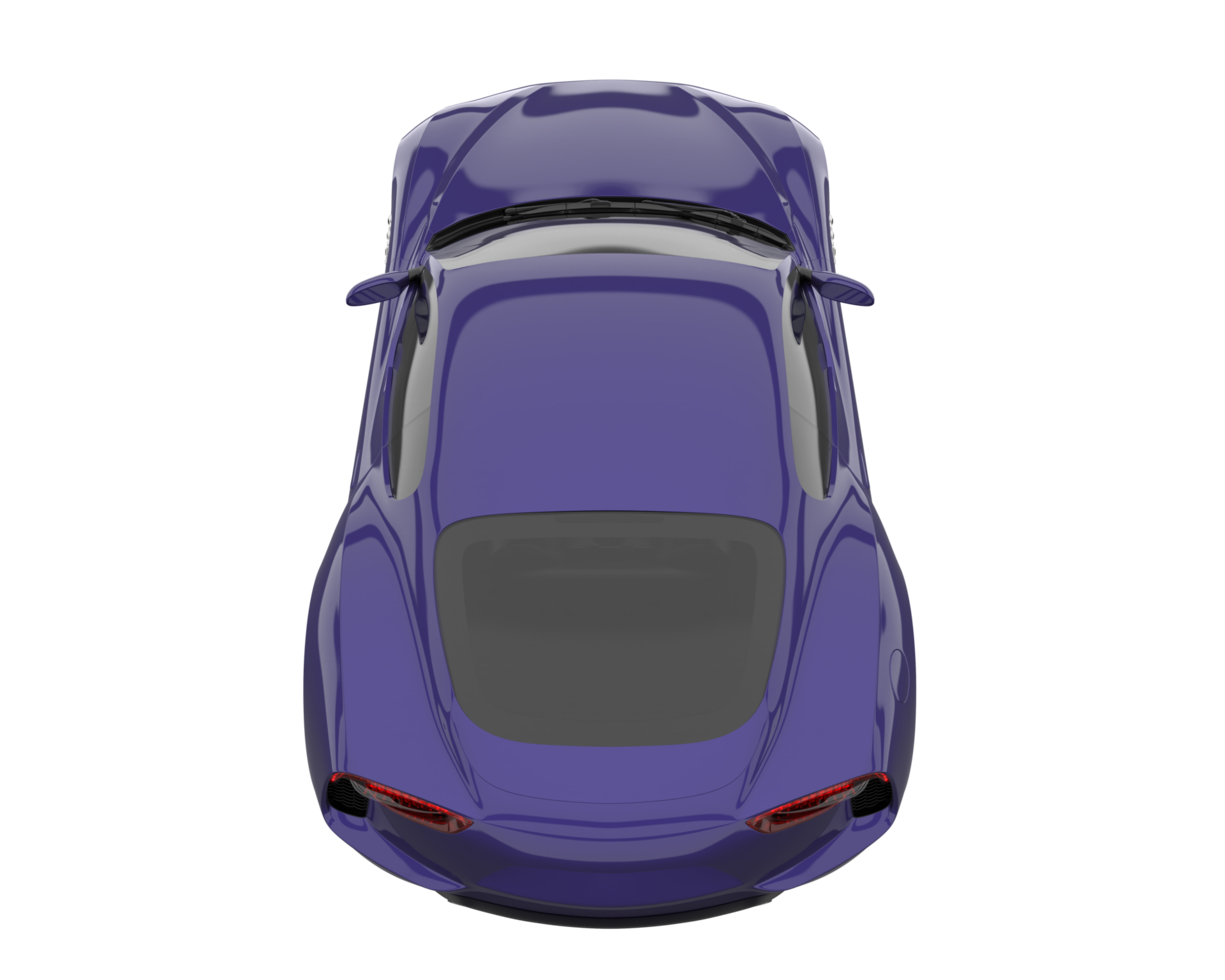 Sport car isolated on transparent background. 3d rendering - illustration png