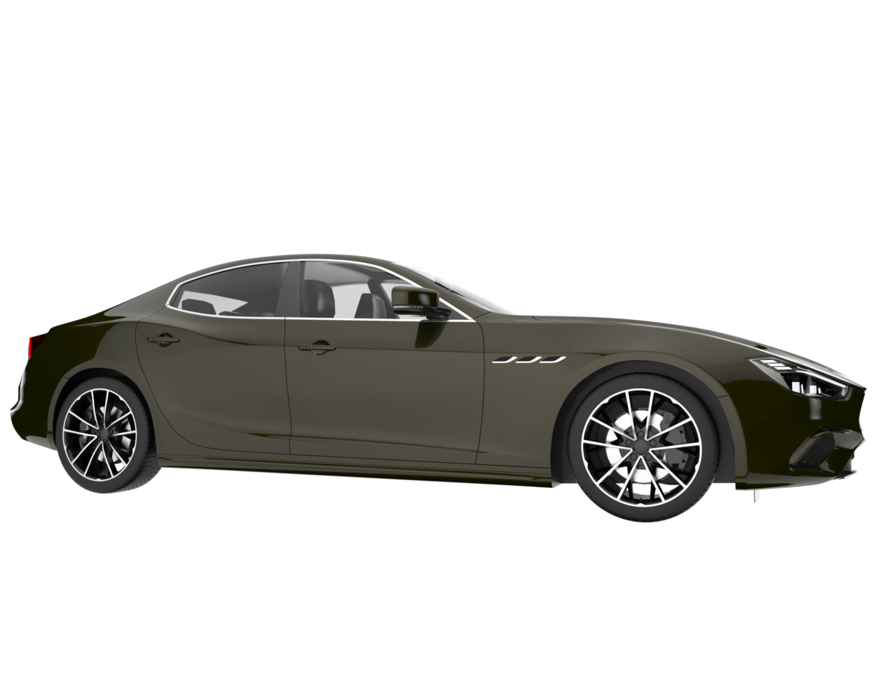 Sport car isolated on transparent background. 3d rendering - illustration png