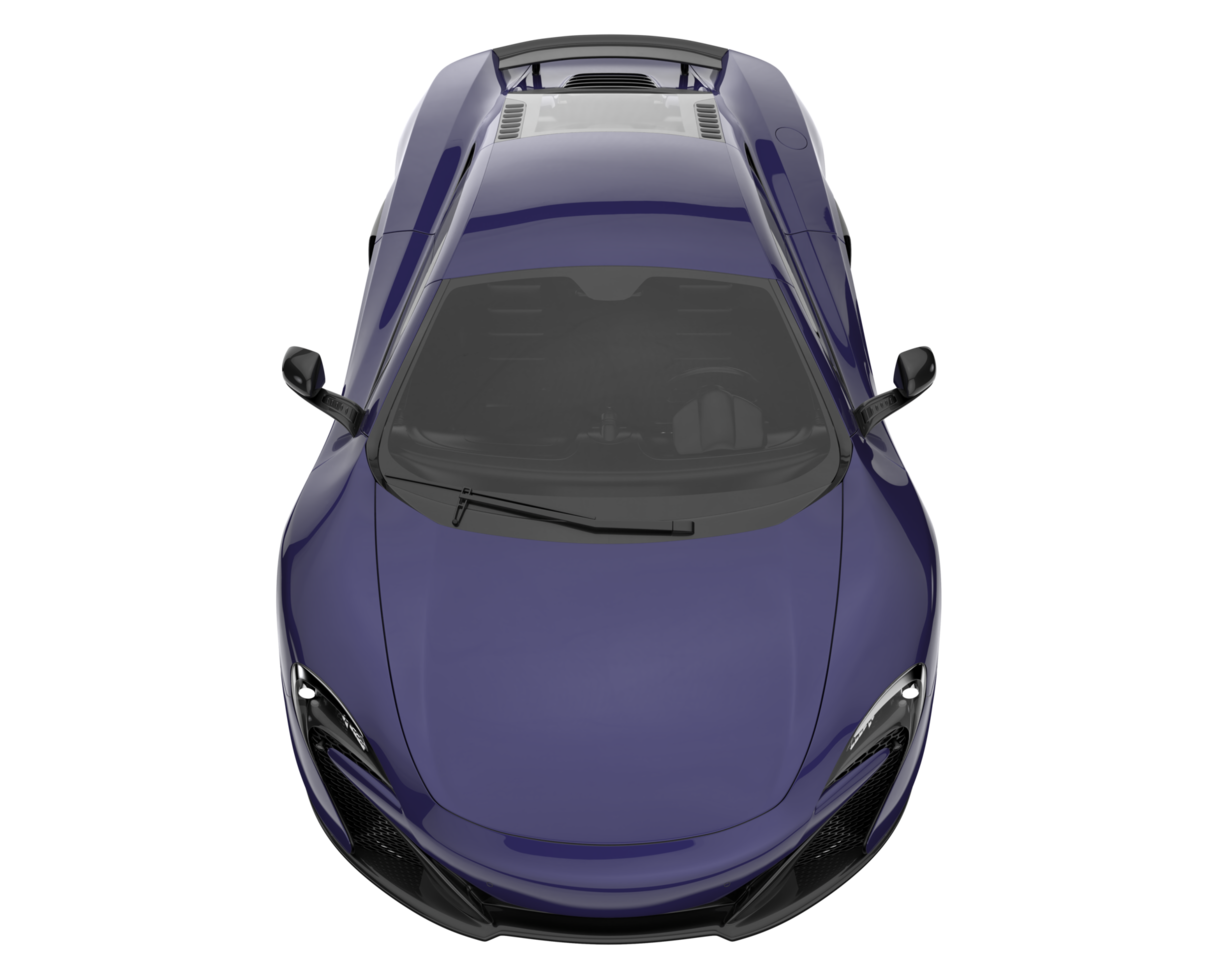 Sport car isolated on transparent background. 3d rendering - illustration png