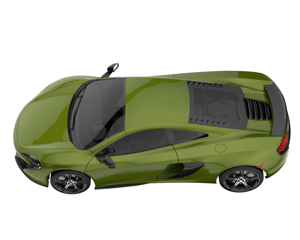 Sport car isolated on transparent background. 3d rendering - illustration png