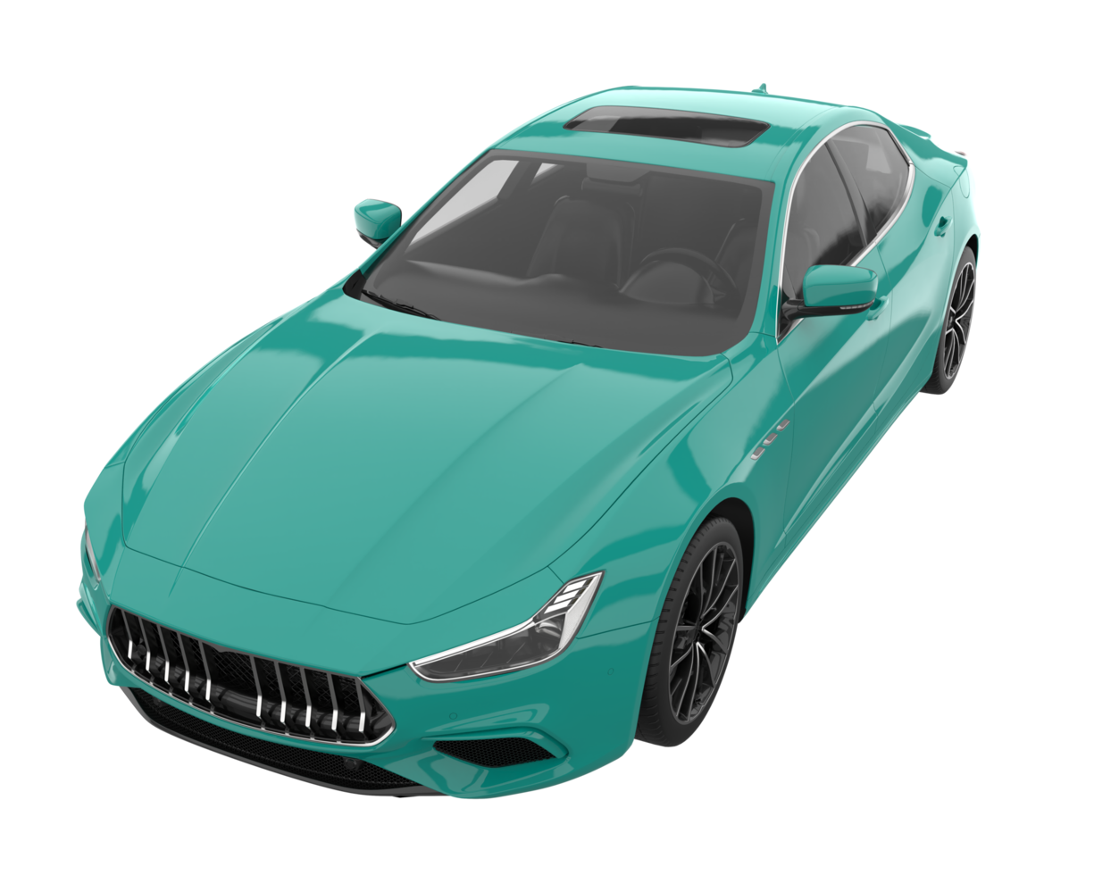 Sport car isolated on transparent background. 3d rendering - illustration png