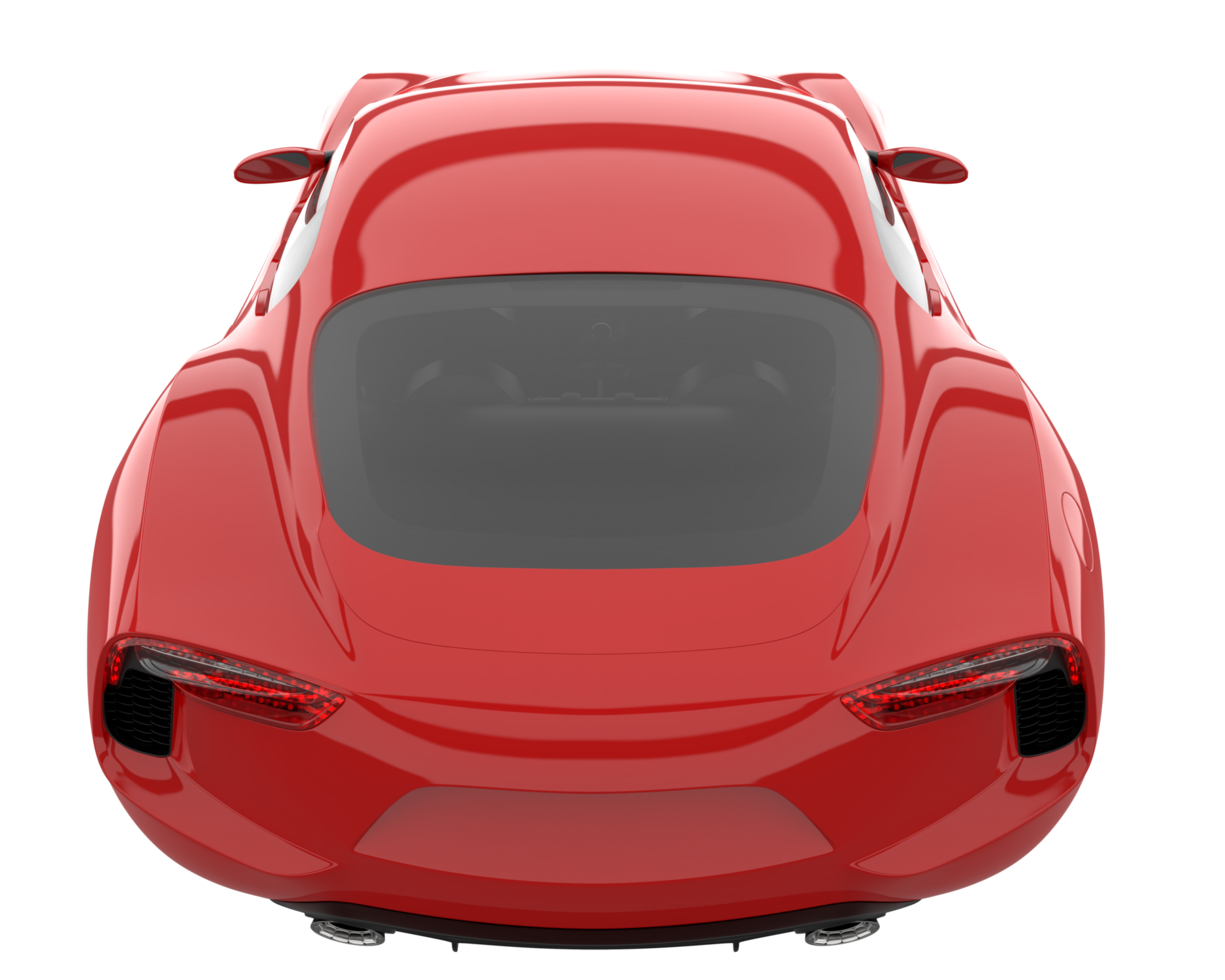 Sport car isolated on transparent background. 3d rendering - illustration png