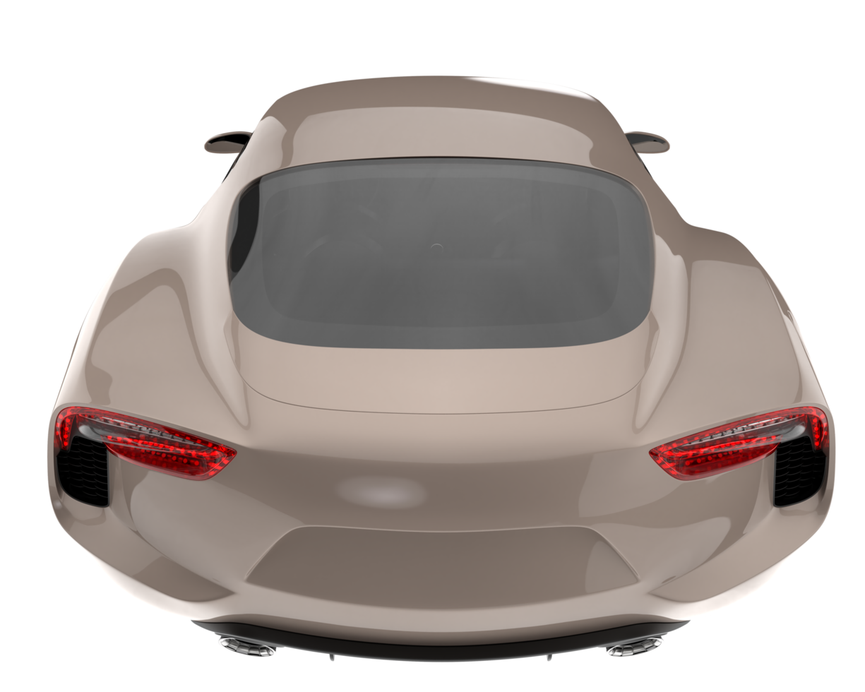 Sport car isolated on transparent background. 3d rendering - illustration png