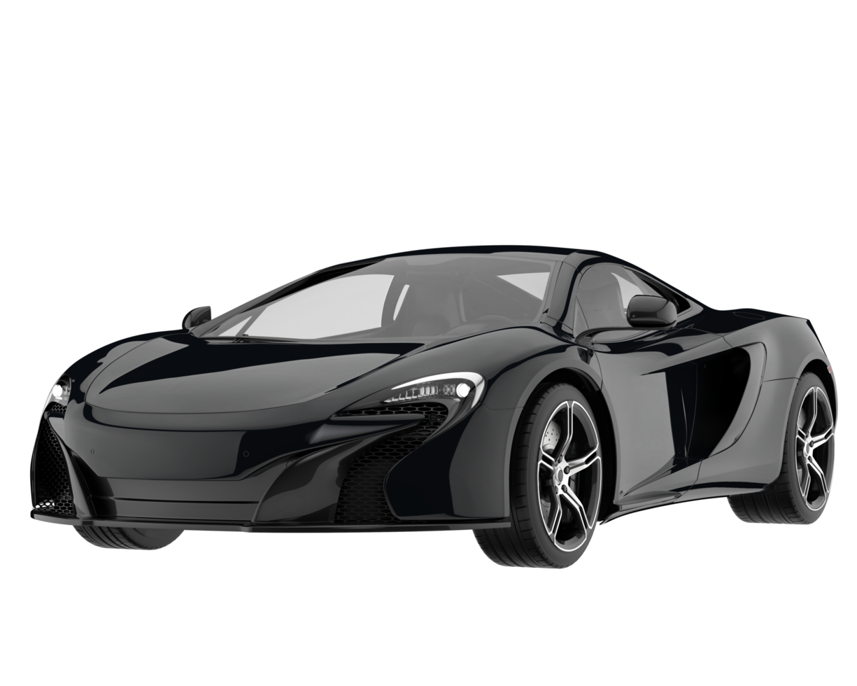 carro esporte isolado em fundo transparente. renderização 3D - ilustração png