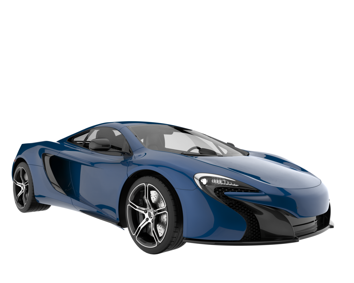 carro esporte isolado em fundo transparente. renderização 3D - ilustração png