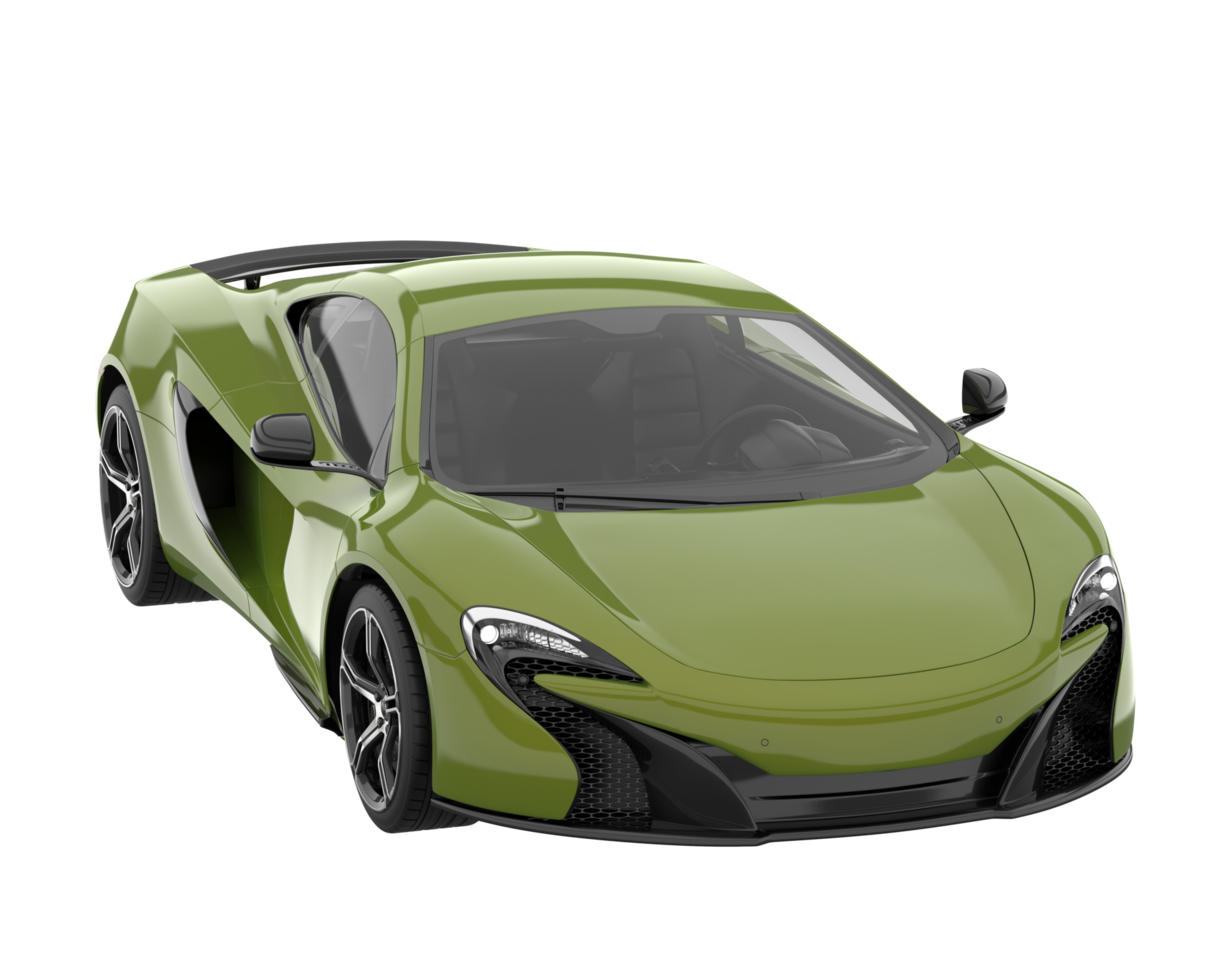 Sport car isolated on transparent background. 3d rendering - illustration png