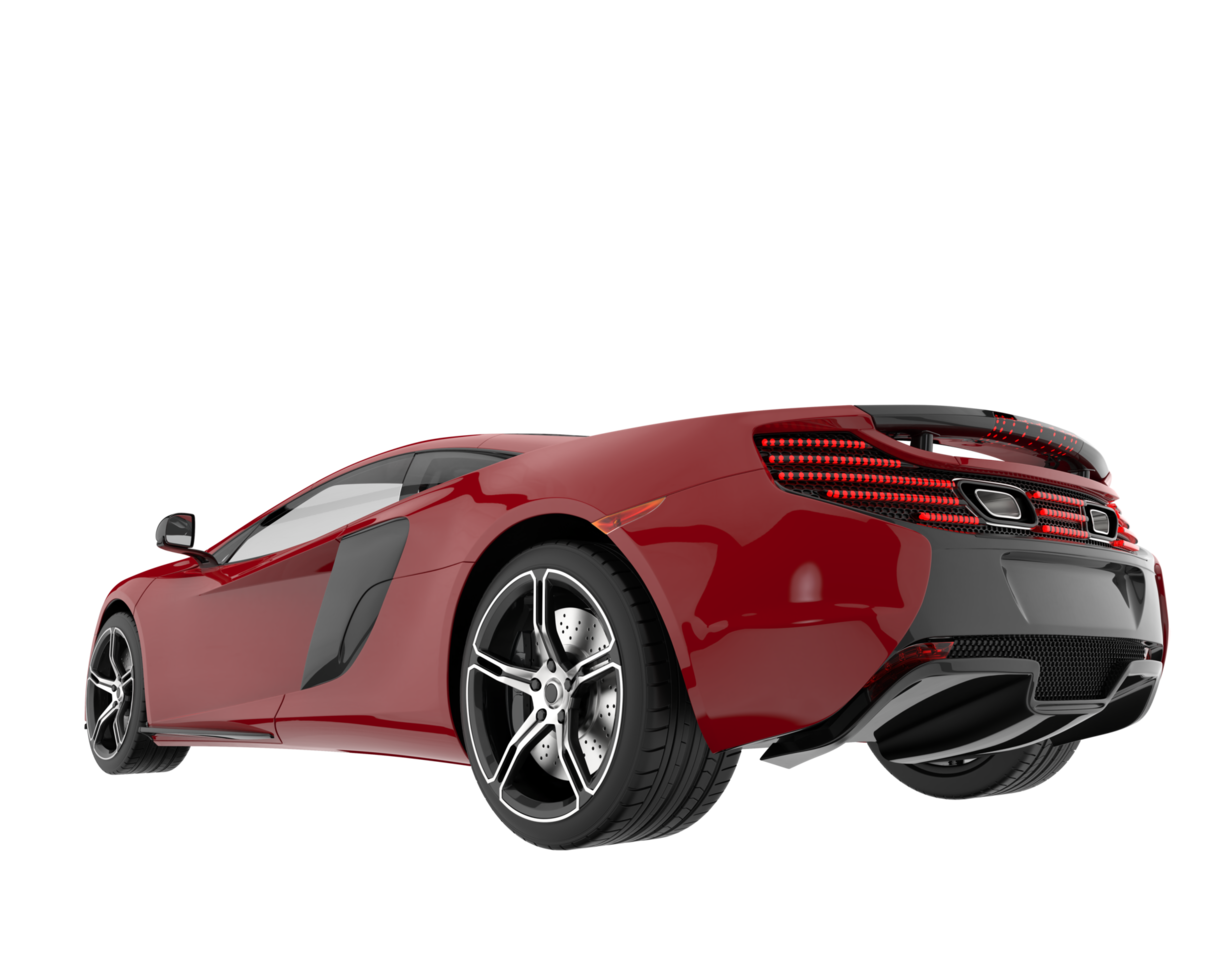 Sport car isolated on transparent background. 3d rendering - illustration png