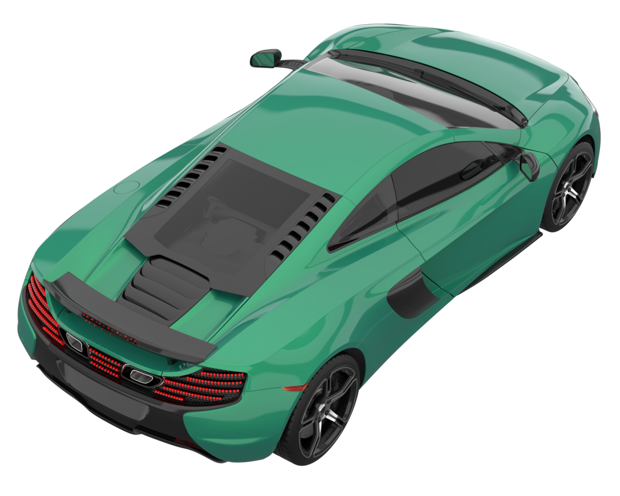 Sport car isolated on transparent background. 3d rendering - illustration png