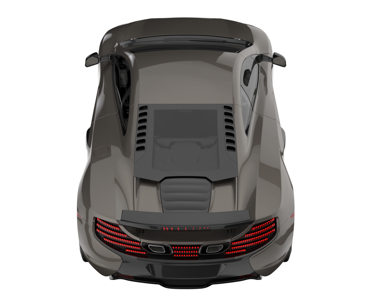 voiture de sport isolée sur fond transparent. rendu 3d - illustration png