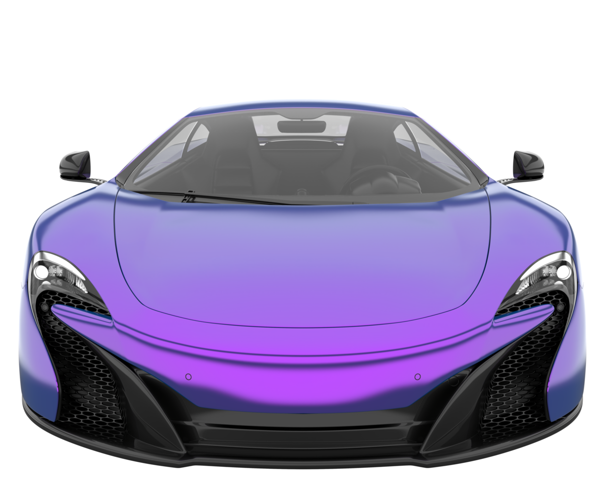 Sport car isolated on transparent background. 3d rendering - illustration png