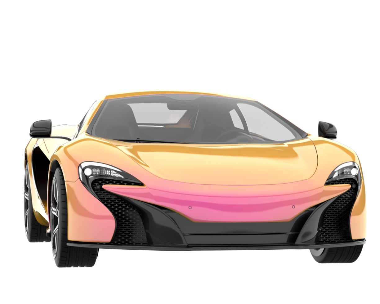 Sport car isolated on transparent background. 3d rendering - illustration png