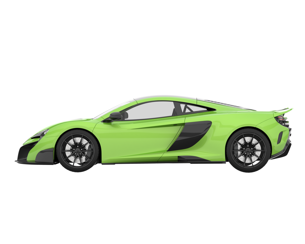 Sport car isolated on transparent background. 3d rendering - illustration png