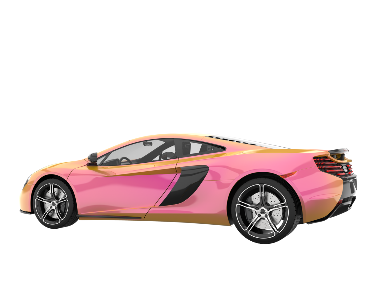 carro esporte isolado em fundo transparente. renderização 3D - ilustração png