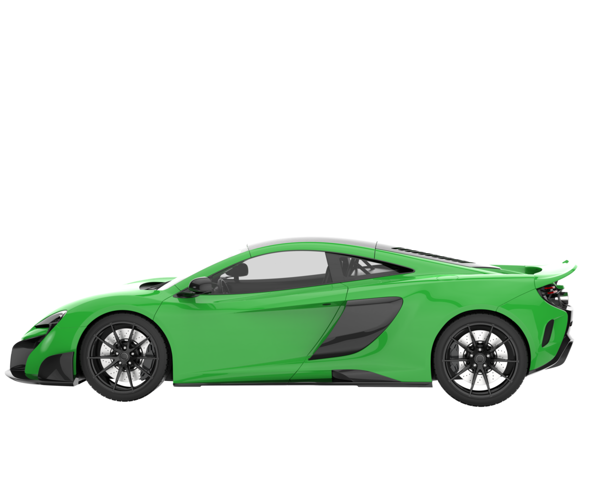 Sport car isolated on transparent background. 3d rendering - illustration png