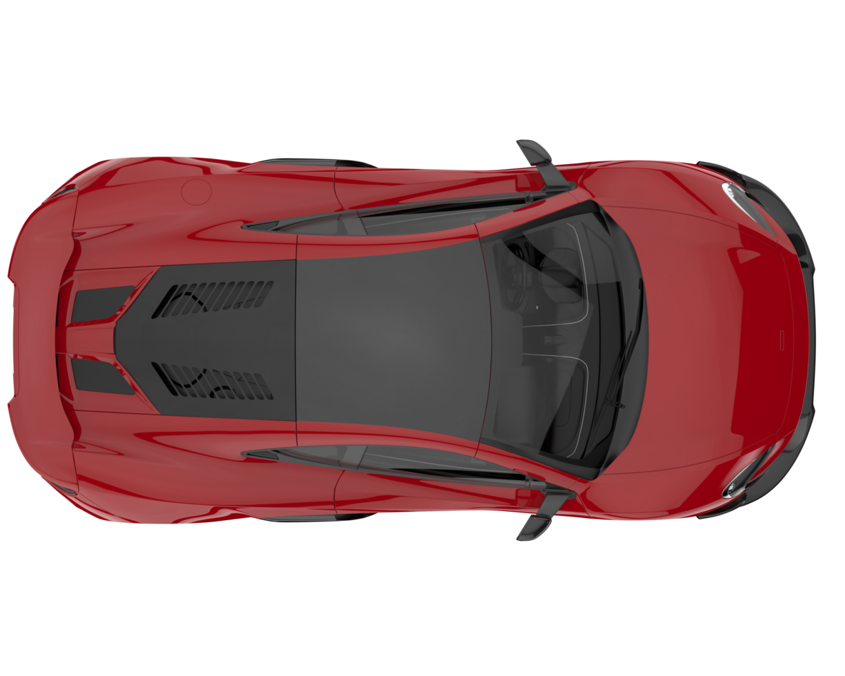 Sport car isolated on transparent background. 3d rendering - illustration png