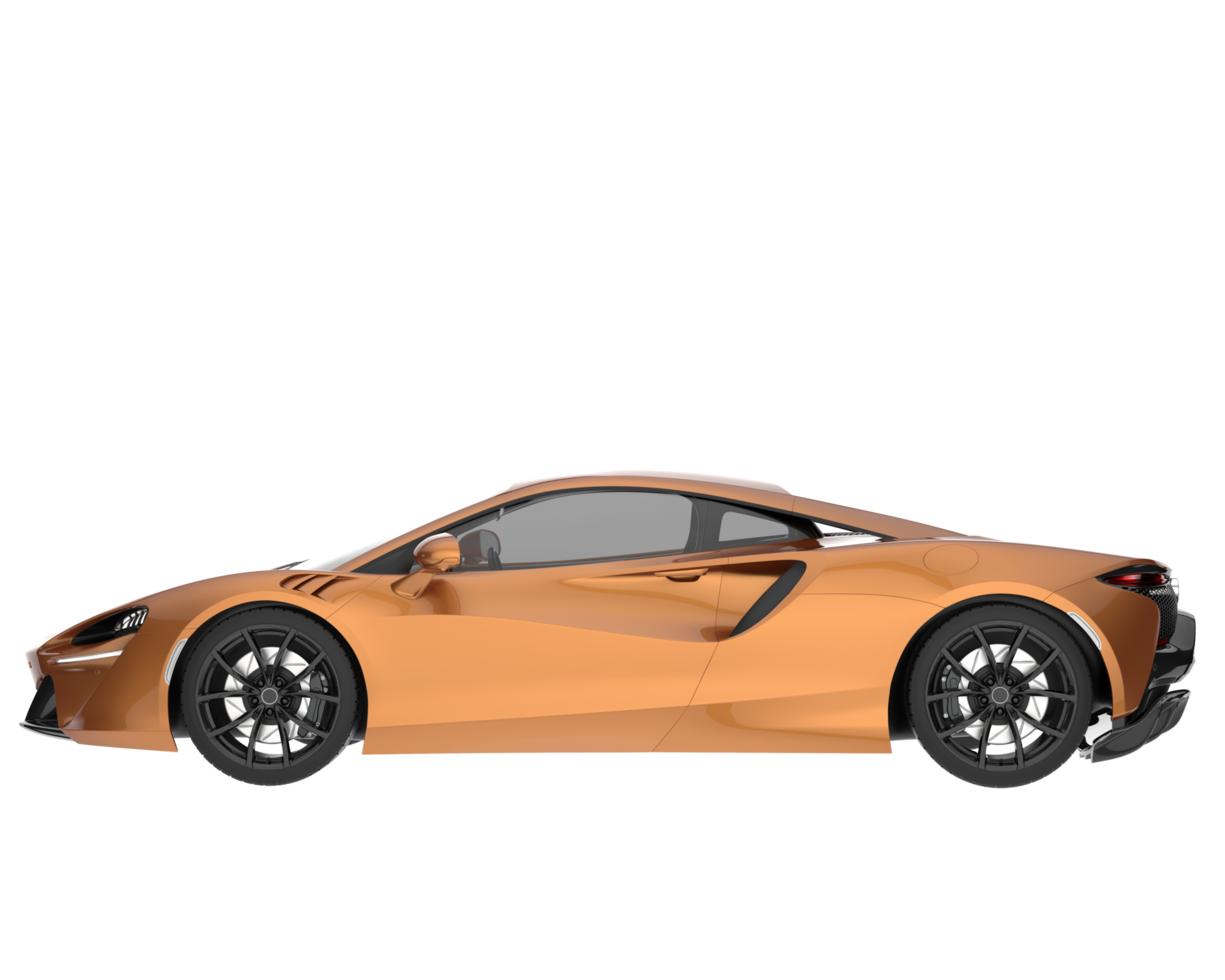 Sport car isolated on transparent background. 3d rendering - illustration png