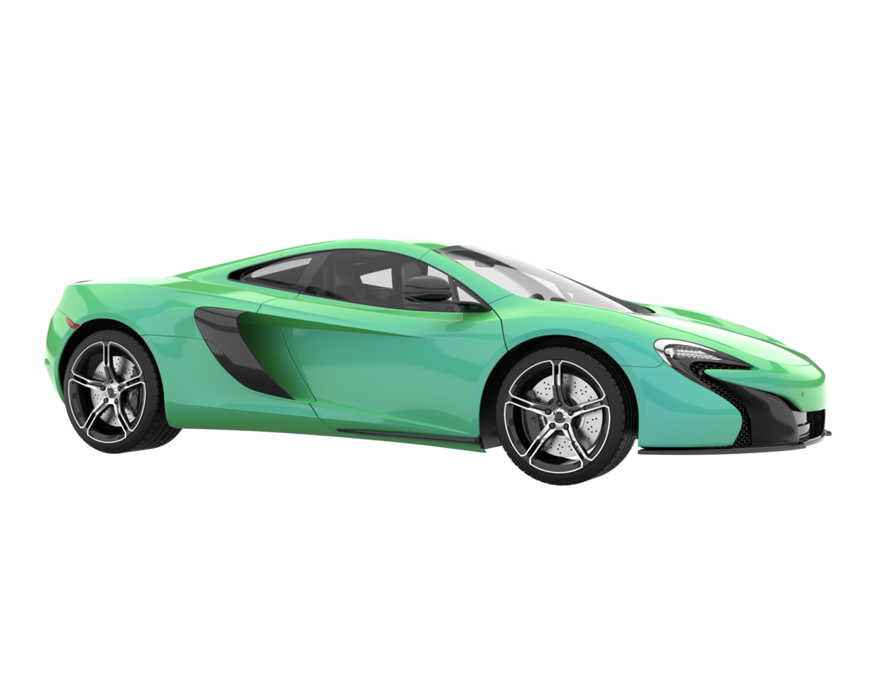 Sport car isolated on transparent background. 3d rendering - illustration png