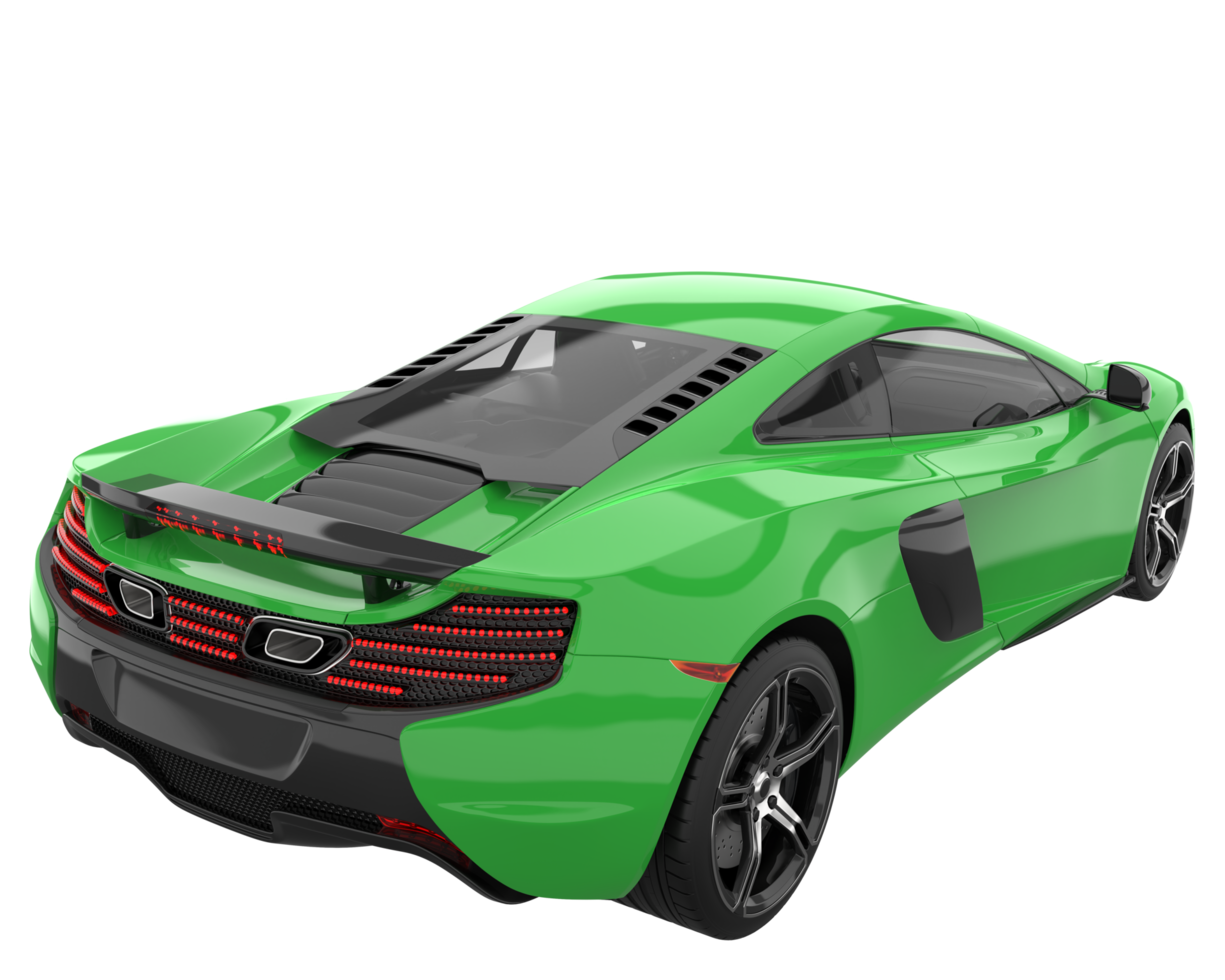 Sport car isolated on transparent background. 3d rendering - illustration png