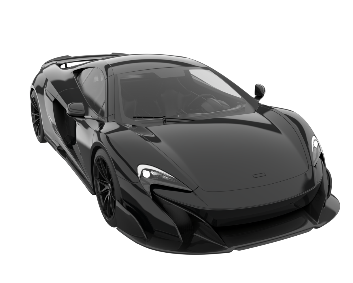 carro esporte isolado em fundo transparente. renderização 3D - ilustração png